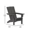 Flash Furniture Gray Adirondack Patio Chairs with Cupholder, 2PK 2-LE-HMP-1045-10-GY-GG - alternate 8